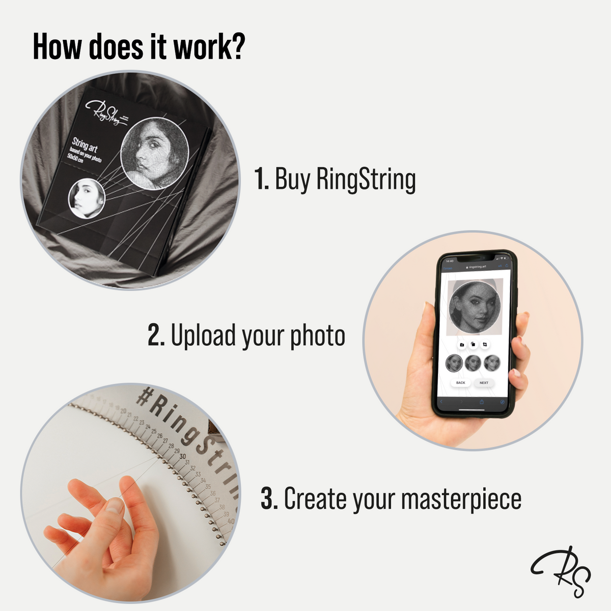 RingString - Personalized String Art | Original Gift Customized Decor